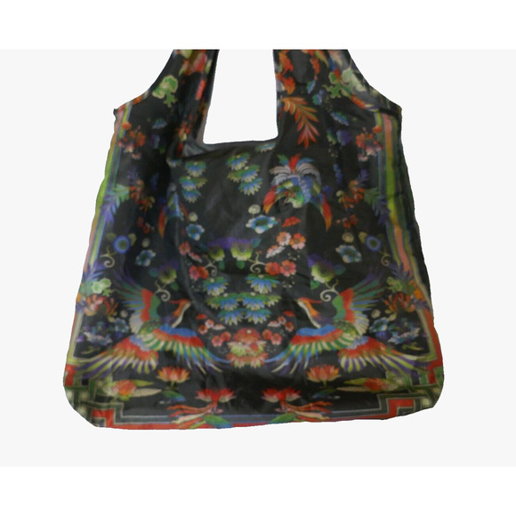 Johny Was Bag Reusable Packable Birds & Floral Shopping Tote - Picture 9 of 14